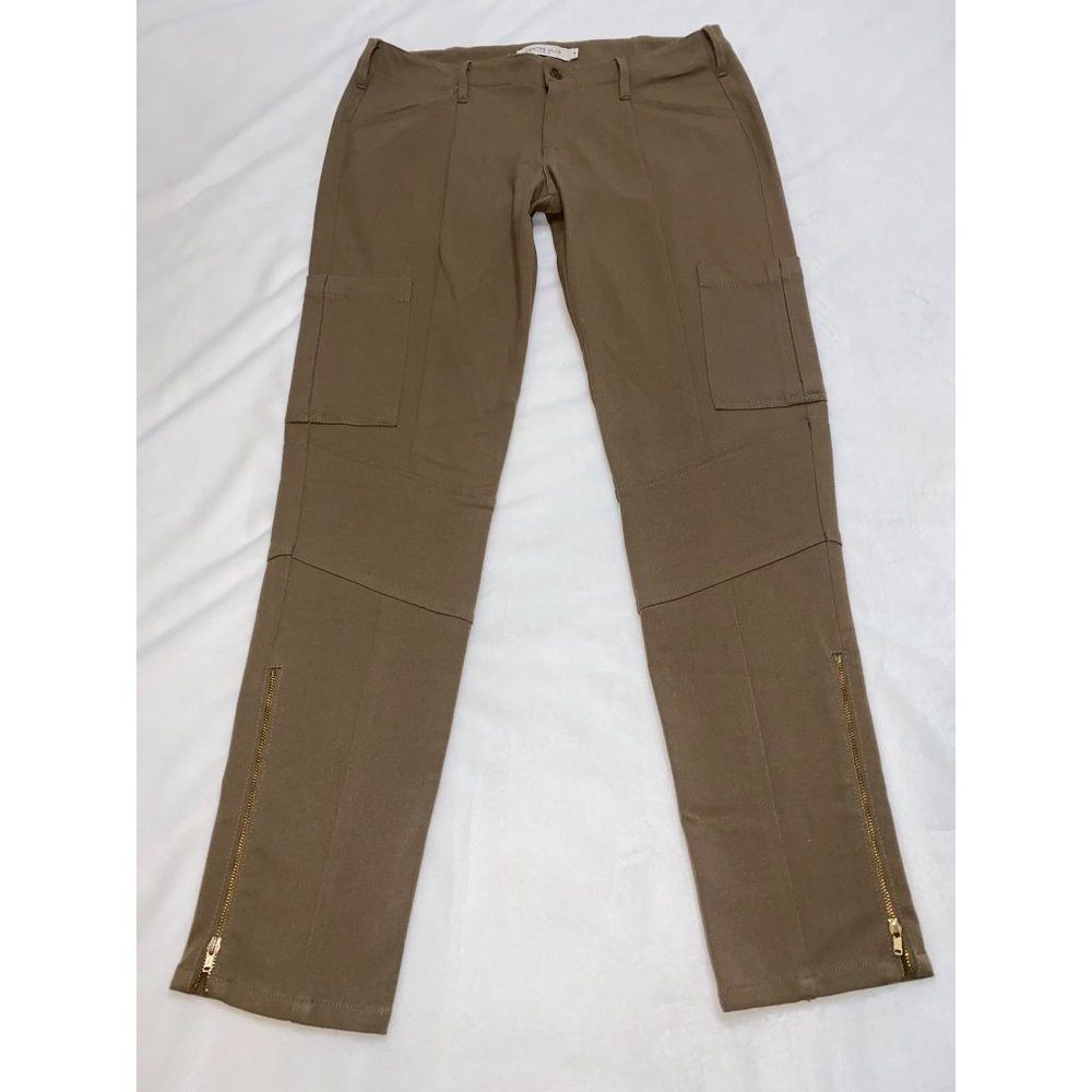 Centre Ville Paris Ladies Military Pants with Side Leg Zippers Sie 8